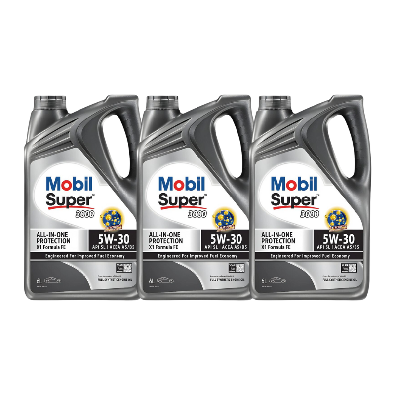 Mobil Super 3000 All-In-One Protection X1 Formula FE 5W-30 (Carton 3 x 6L)